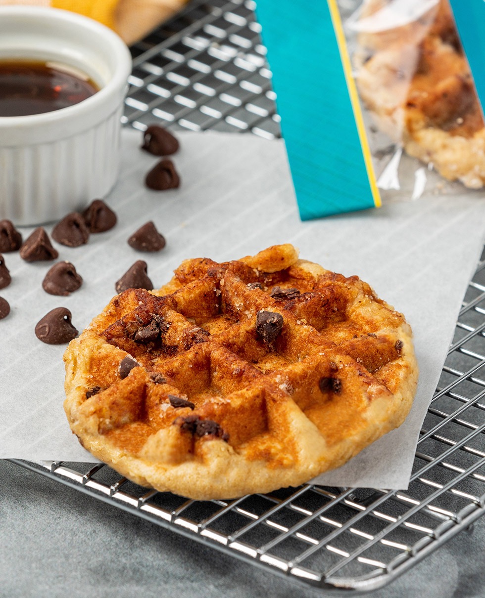 Individually Wrapped Whole Grain Chocolate Chip Waffle
