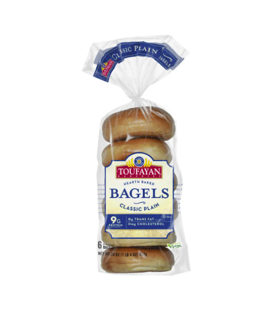 Plain Sliced Bagels