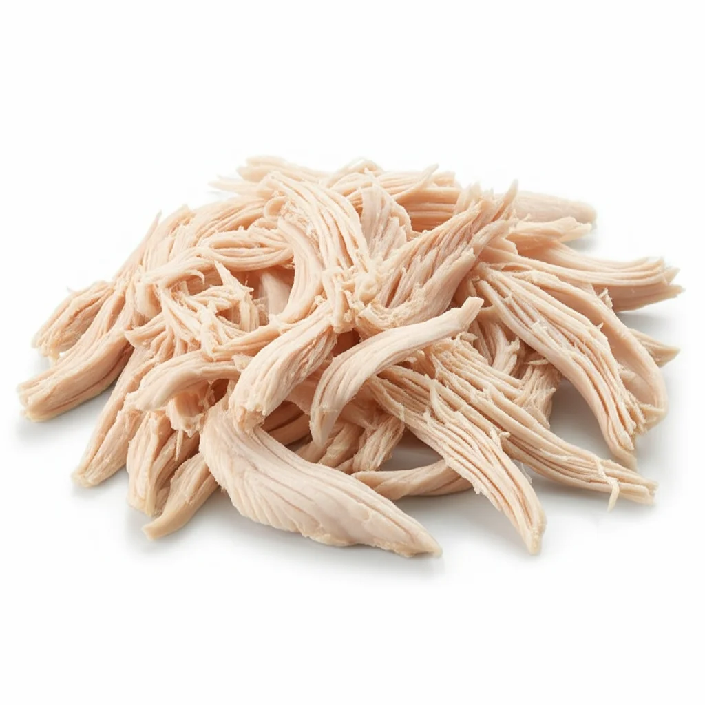 Iqf Low Sodium Pulled Chicken Meat