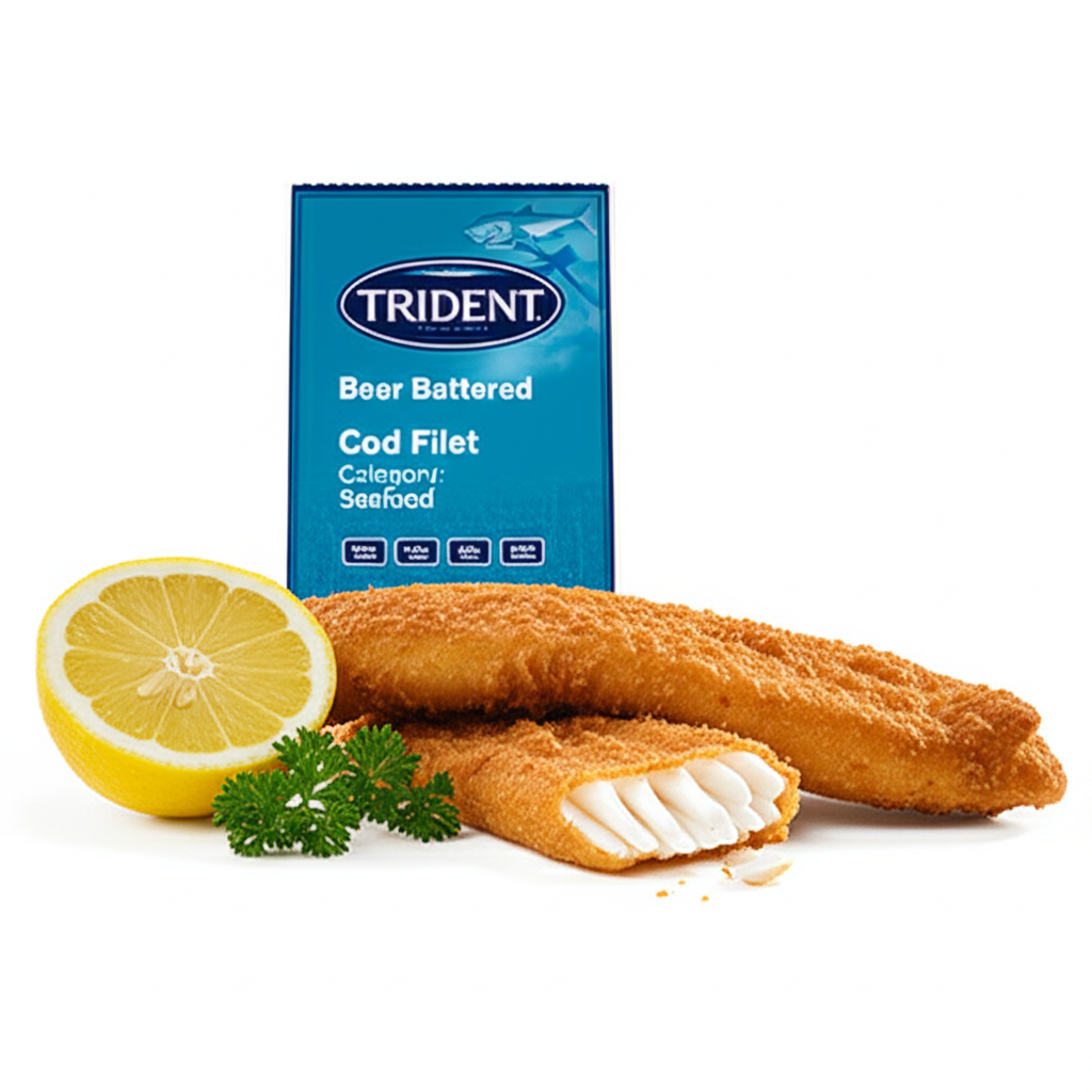 6oz Beer Battered Cod Filet