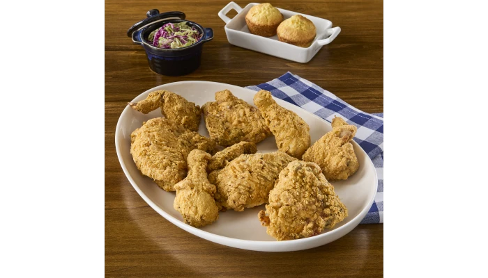 Raw Breaded 8pc Fried Chicken