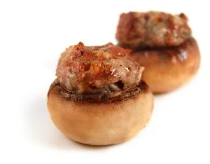 Sausage Stuffed Mushroom Caps