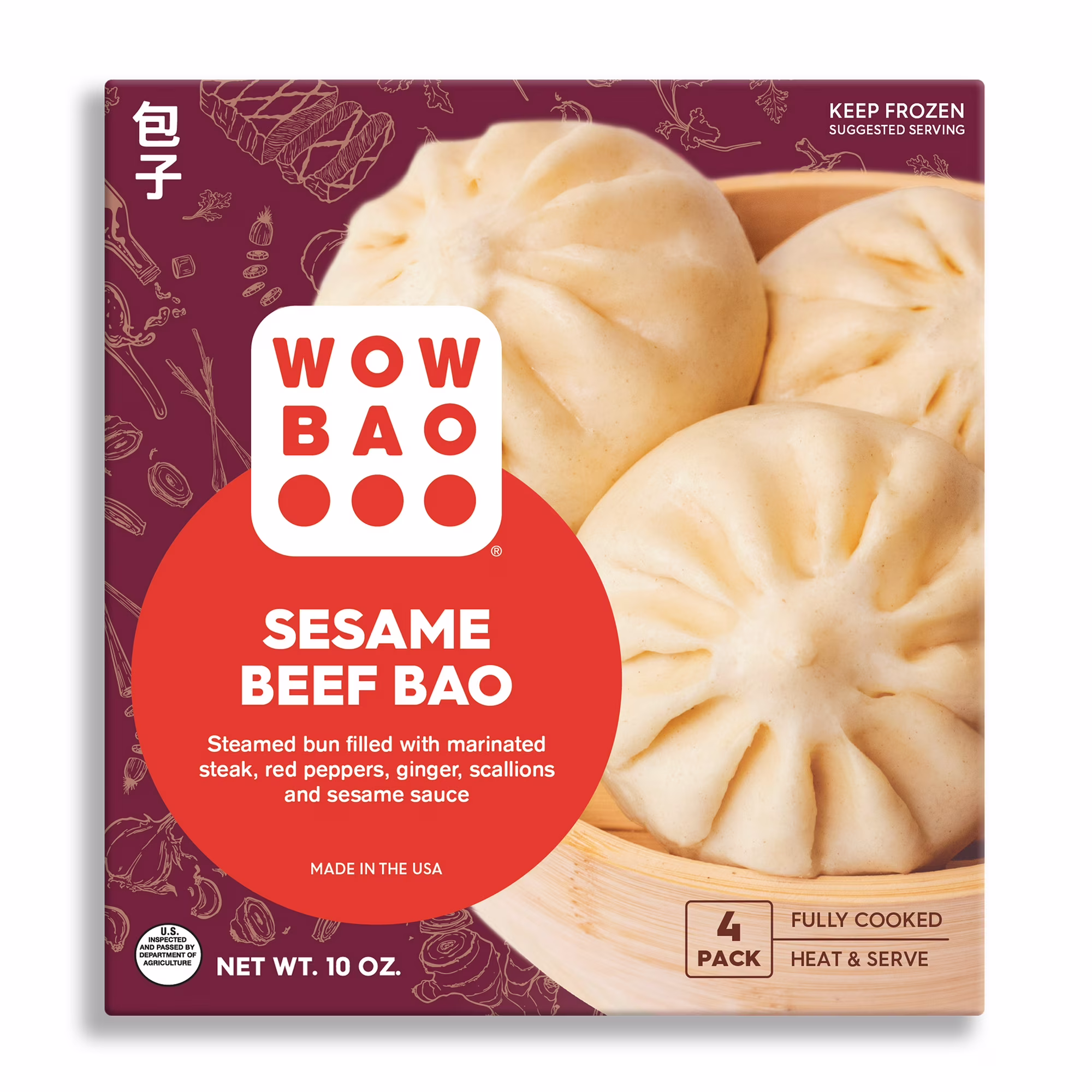 Sesame Beef Bao Buns